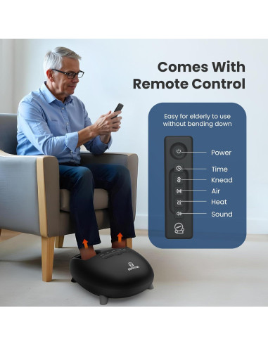 Masajeador de pies Shiatsu COMFIER CF-5332-BLK con calor