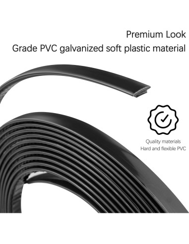 Cinta de recorte automotriz Carleef 5m negra para moldura de coche