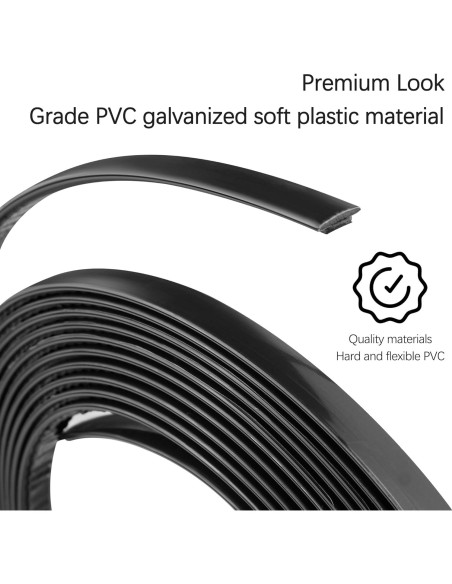 Cinta de recorte automotriz Carleef 5m negra para moldura de coche