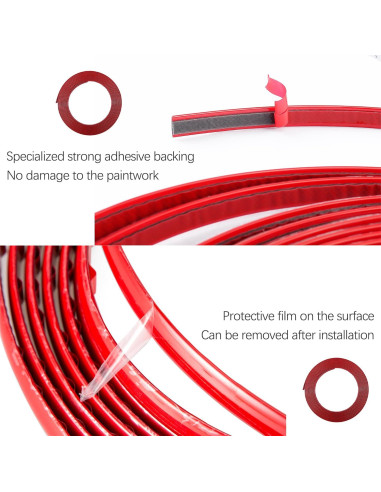 Cinta de recorte automotriz Carleef 5m negra para moldura de coche