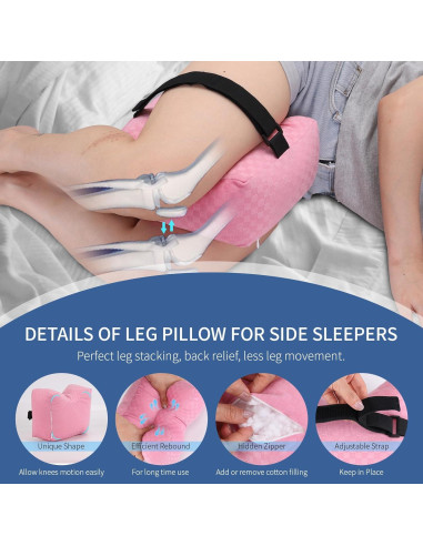 Almohada para Rodillas Okmaba - Soporte Ergonómico para Dormir