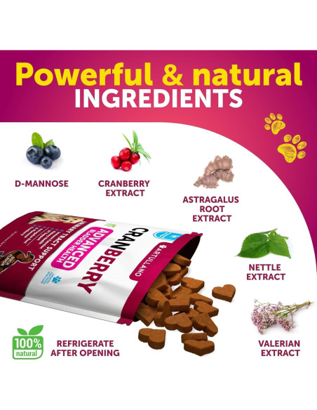 Golosinas para Perros Artullano - Tratamiento UTI Arándano 70 Unidades