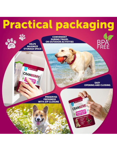 Golosinas para Perros Artullano - Tratamiento UTI Arándano 70 Unidades