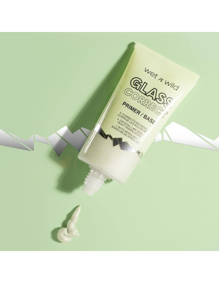 Primer Corrector de Color Wet n Wild 27 ml Verde Piel de Vidrio