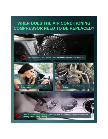 Compresor de AC SCITOO 6 Ranuras para Volkswagen 1.8L-2.8L