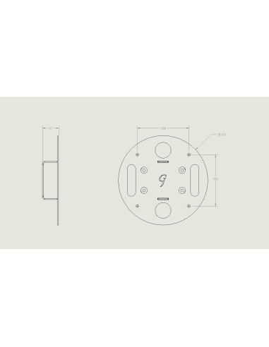 Adaptador VESA Gladiator Joe para Monitores Samsung 49"
