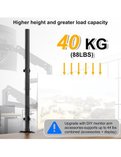 Soporte de Monitor Alto PUTORSEN 81.28 cm hasta 40 kg Negro 2