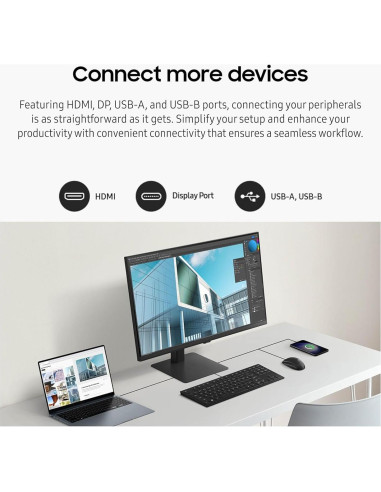 Monitor Samsung 27" ViewFinity S8 4K UHD HDR10 Ajustable