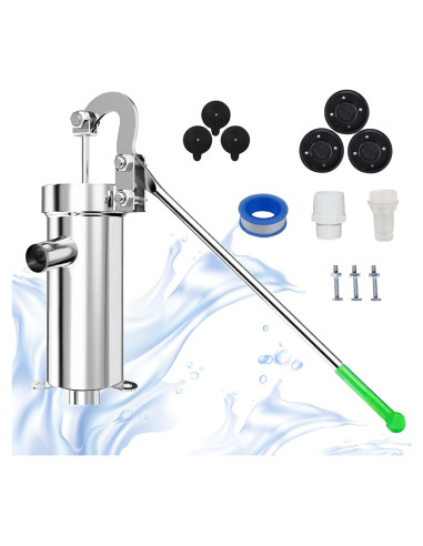 Bomba de agua manual Timiland de acero inoxidable 10m