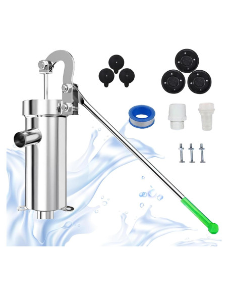Bomba de agua manual Timiland de acero inoxidable 10m