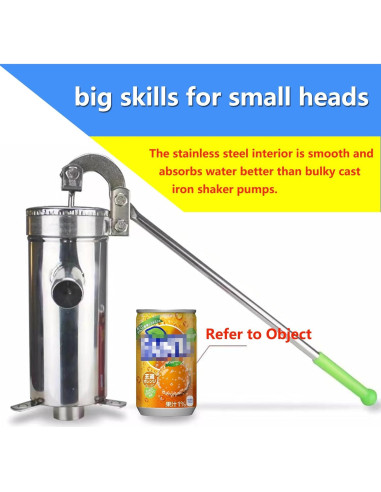 Bomba de agua manual Timiland de acero inoxidable 10m