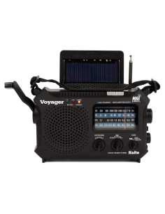 Radio de Emergencia Kaito KA500L AM/FM/SW NOAA con Solar y Linterna