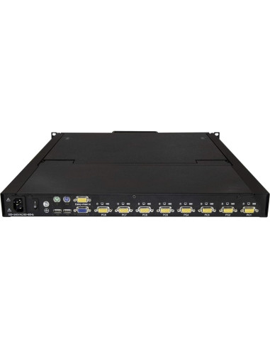 Consola KVM Rack 8 Puertos StarTech 19" LCD USB VGA 1U
