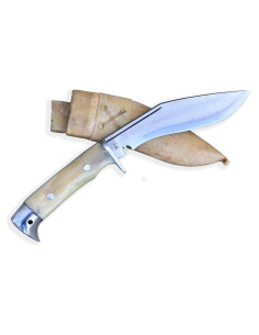 Kukri GK&CO. de 5" con Mango de Hueso de Búfalo - Hecho a Mano