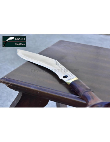 Cuchillo Kukri GK&CO. Casa Kukri 10" Acero Carbono Madera Rosa