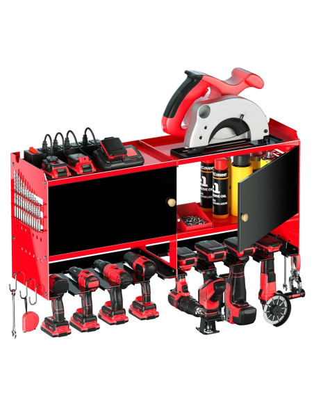 Organizador de Herramientas Eléctricas Spampur con Estación de Carga Organizador de Herramientas Eléctricas Spampur con Estación de Carga