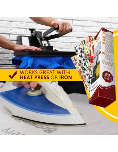 Hojas de Vinilo HTV Firefly Craft - Camuflaje 5 Piezas 30.48x50.8 cm