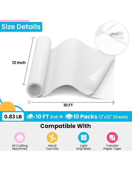 Vinilo Adhesivo Permanente Blanco JAVIGA 30.48 cm x 3.05 m