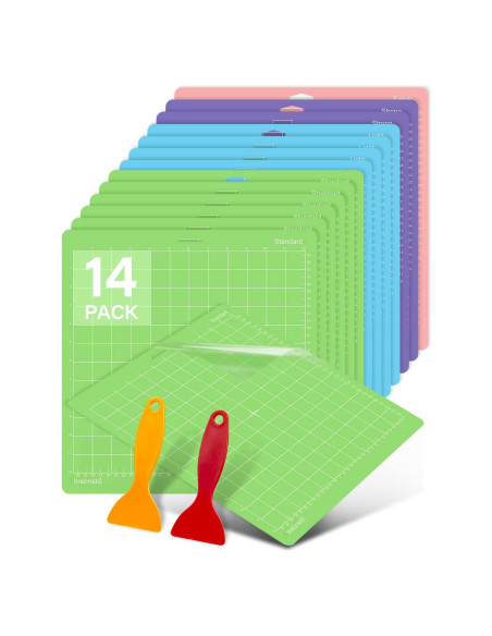 Colemoly 14 Alfombrillas de Corte 30x30 cm para Cricut Colemoly 14 Alfombrillas de Corte 30x30 cm para Cricut