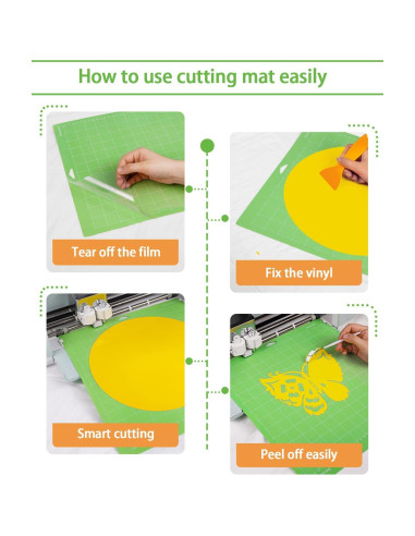 Colemoly 14 Alfombrillas de Corte 30x30 cm para Cricut