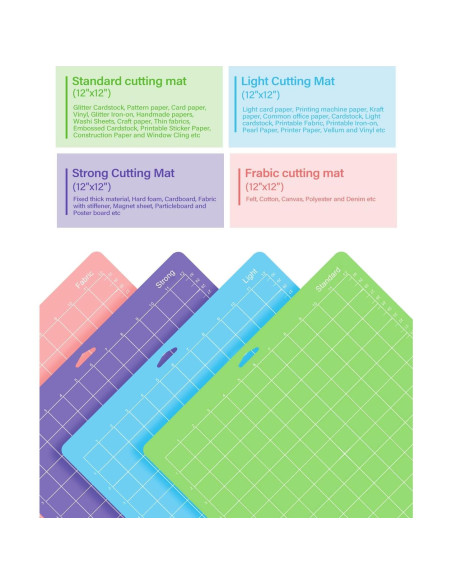 Colemoly 14 Alfombrillas de Corte 30x30 cm para Cricut Colemoly 14 Alfombrillas de Corte 30x30 cm para Cricut