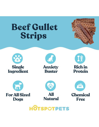 Golosinas de Esófago de Res HotSpot Pets 15.24 cm 0.45 kg