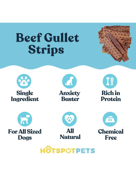 Golosinas de Esófago de Res HotSpot Pets 15.24 cm 0.45 kg