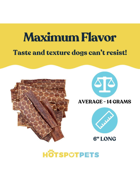 Golosinas de Esófago de Res HotSpot Pets 15.24 cm 0.45 kg