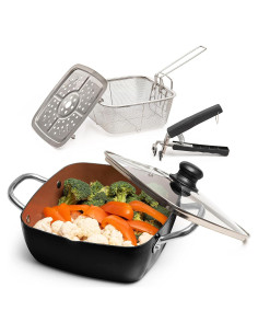 Juego de Cocina de Cobre 5 Pzs Moss & Stone Antiadherente