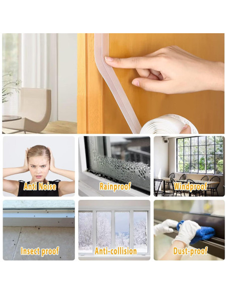 Cinta de Sellado Bruiefpap 20 pies Silicona Transparente 25mm