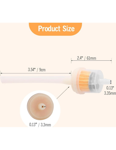 5 Filtros de Aceite Yofuly con Manguera 9cm - Alta Calidad