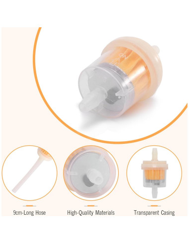 5 Filtros de Aceite Yofuly con Manguera 9cm - Alta Calidad