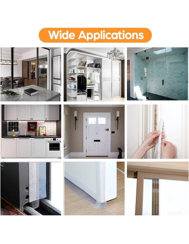 Cinta de Sellado Bruiefpap 20 pies Silicona Transparente 25mm