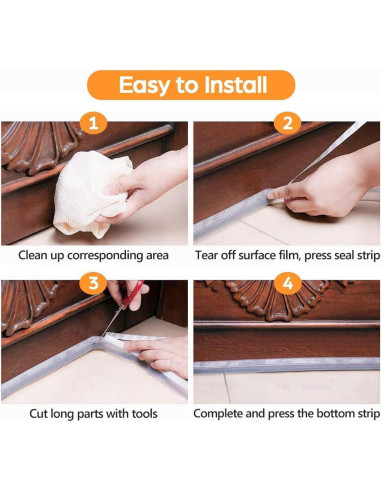 Cinta de Sellado Bruiefpap 20 pies Silicona Transparente 25mm