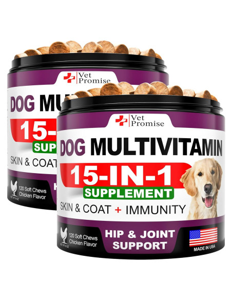 Multivitamina Masticable para Perros Vet Promise 240 Unidades