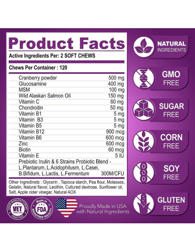 Multivitamina Masticable para Perros Vet Promise 240 Unidades