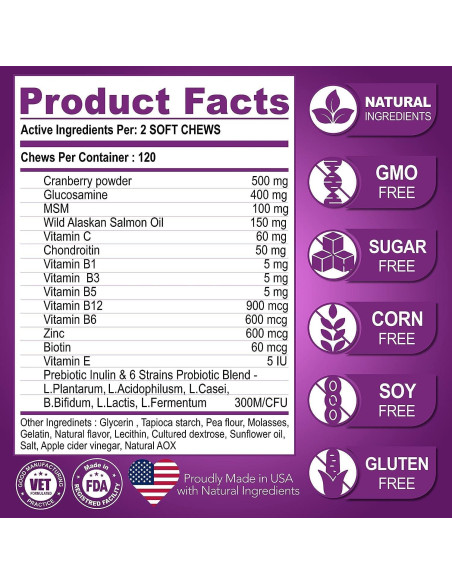 Multivitamina Masticable para Perros Vet Promise 240 Unidades