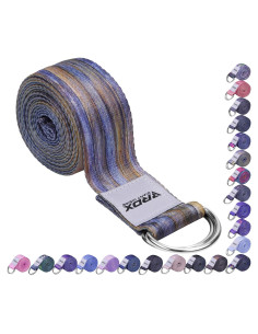 Correa de Yoga RDX 2.44m Ajustable Poliester Algodón