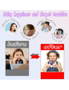 20 Piezas Spinner Antiestrés Deformable Sqlhrke para Niños y Adultos 2