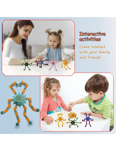 20 Piezas Spinner Antiestrés Deformable Sqlhrke para Niños y Adultos