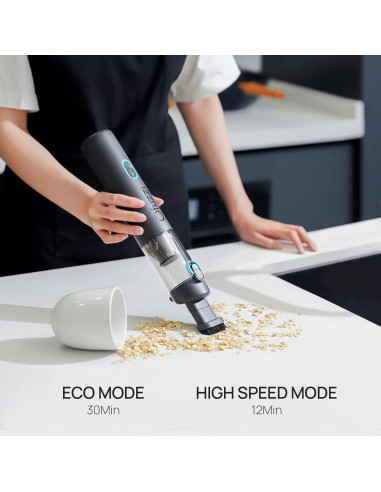 Aspiradora de Coche Ofuzzi H8 Apex 12000Pa Portátil Gris