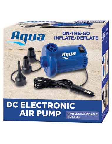 Bomba de Aire Eléctrica Aqua 12V DC - Inflado Rápido