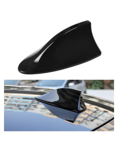 Cubierta de Antena en Forma de Aleta de Tiburón Moly Magnolia - Negro