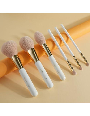 Conjunto de Brochas de Maquillaje BEILI 30 Piezas Veganas Rosa