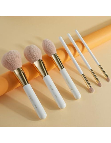 Conjunto de Brochas de Maquillaje BEILI 30 Piezas Veganas Rosa