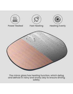 Cristal Espejo Lateral Izquierdo TOYOTA Land Cruiser Prado 2009-2018 2