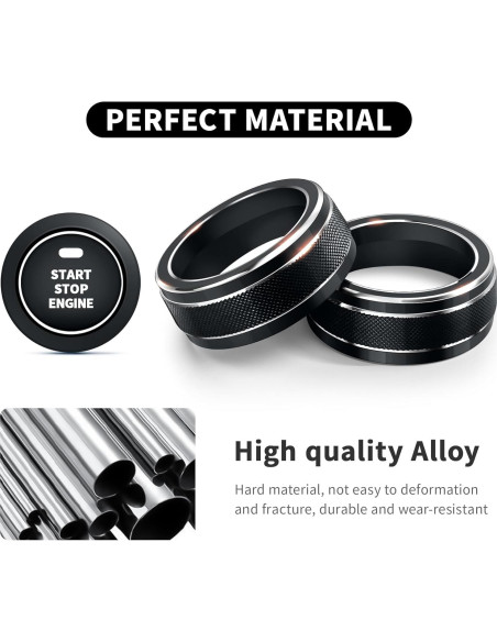 Accesorios Toyota RAV4 2025-2019 - Cubiertas de Perilla 4pcs