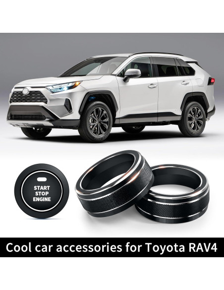 Accesorios Toyota RAV4 2025-2019 - Cubiertas de Perilla 4pcs