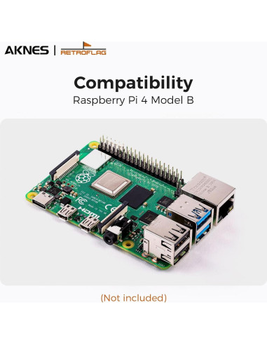 Carcasa RetroFlag PiStation para Raspberry Pi 4 B con Ventilación