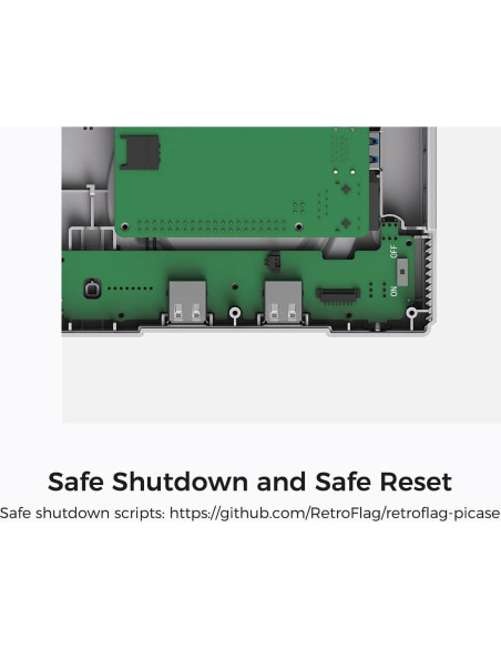 Carcasa RetroFlag PiStation para Raspberry Pi 4 B con Ventilación
